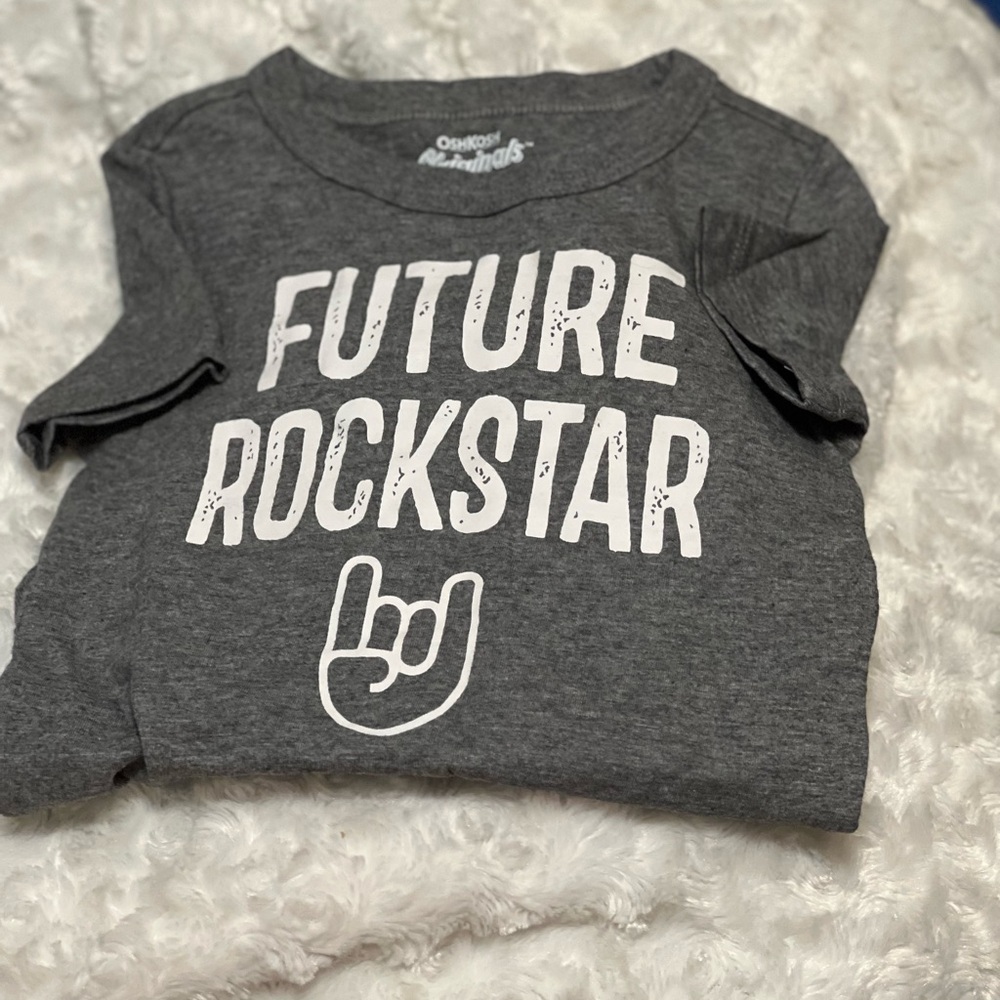 OshKosh B'gosh Charcoal 'Future Rockstar' Tee